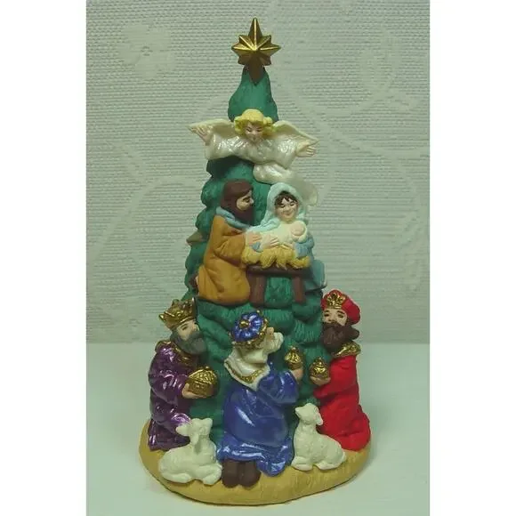 HALLMARK NATIVITY TREE ORNAMENT-1997 & CHRISTMAS JOY-1996-NATIVITY THEME - Picture 3 of 9